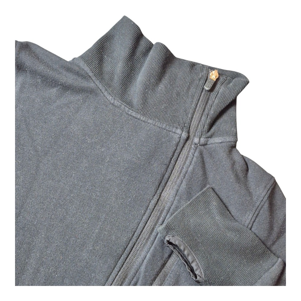Abercrombie & Fitch Women's M Full Zip Jacket Black Thumb Holes Casual